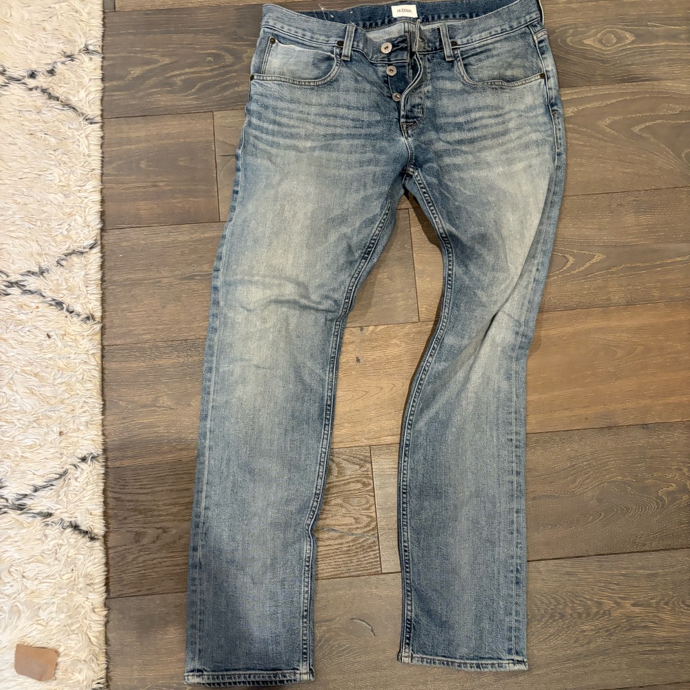 Hudson Blake Slim Straight Selvage Jeans – Size 34